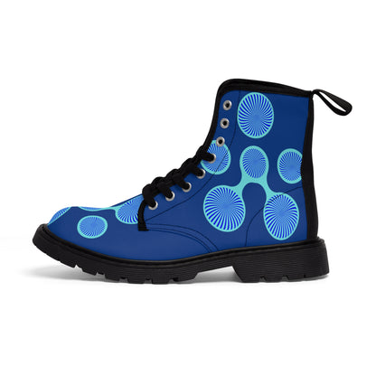 Water Drops Women's Canvas Boots