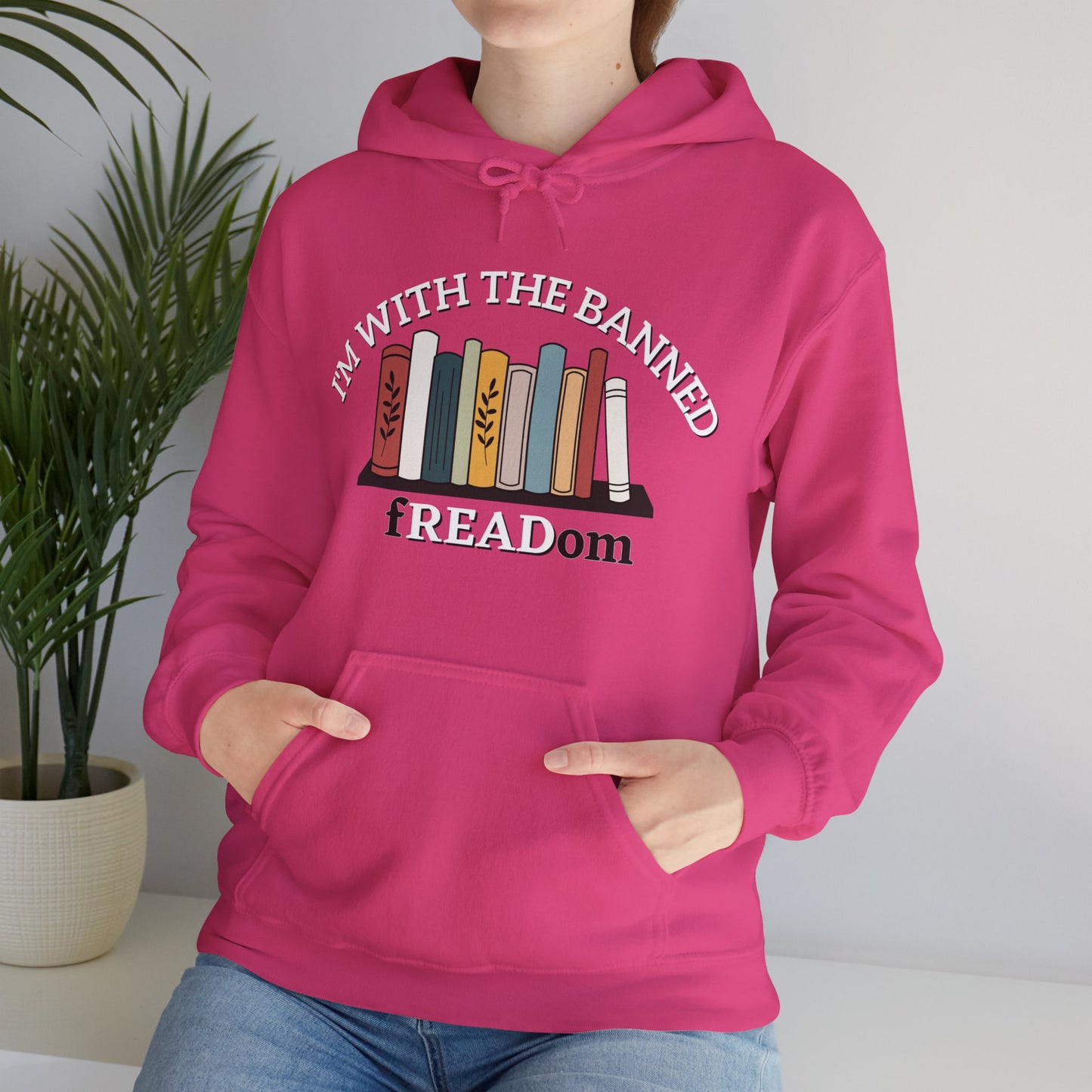 I'm With The Banned - fREADom Unisex Heavy Blend™ Hooded Sweatshirt