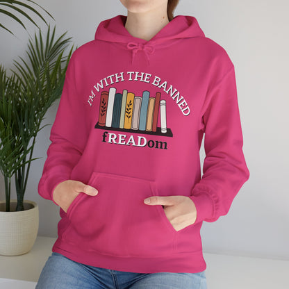 I'm With The Banned - fREADom Unisex Heavy Blend™ Hooded Sweatshirt