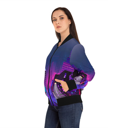 Neon City Women's Bomber Jacket