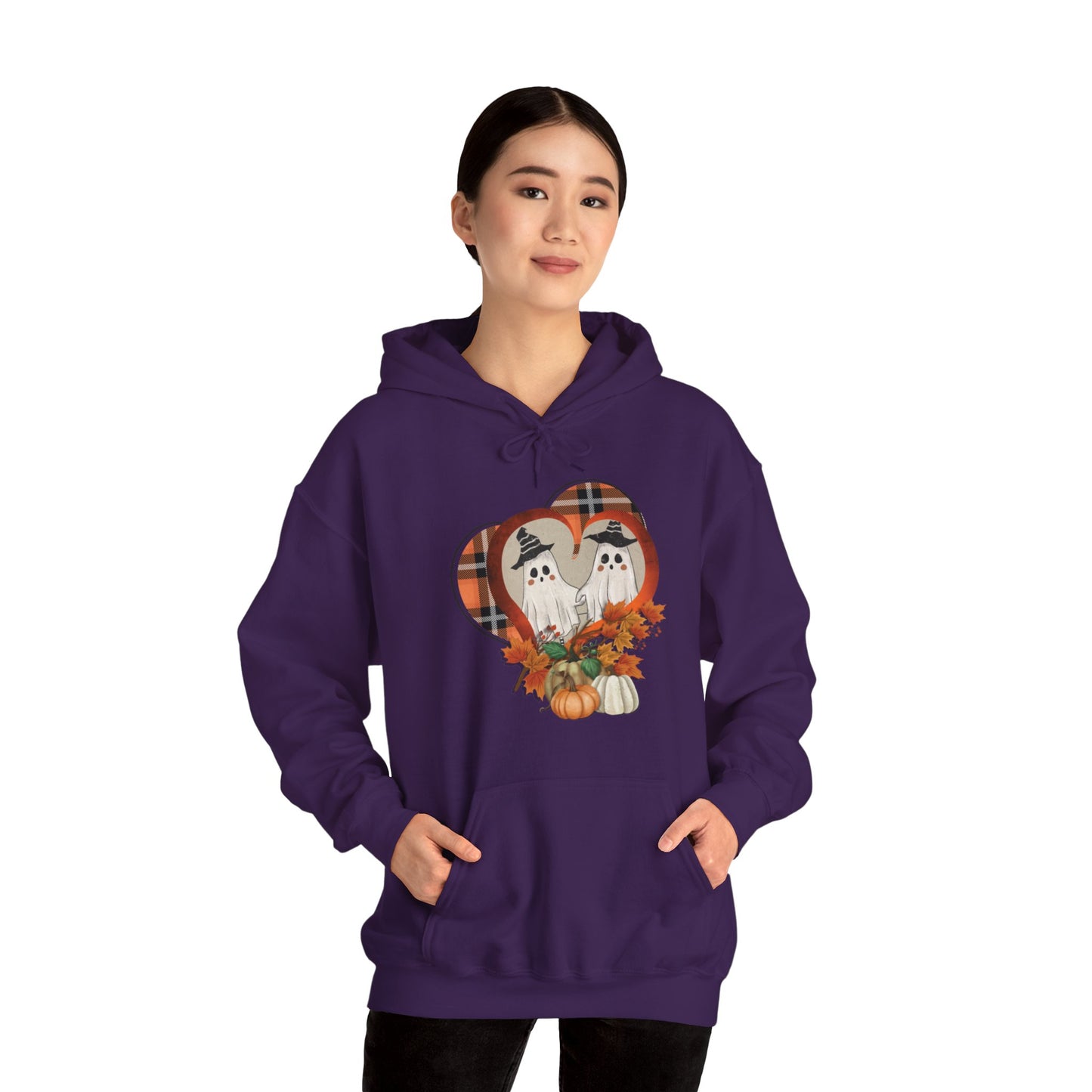 Spooky Love Fall Vibes Unisex Heavy Blend™ Hooded Sweatshirt