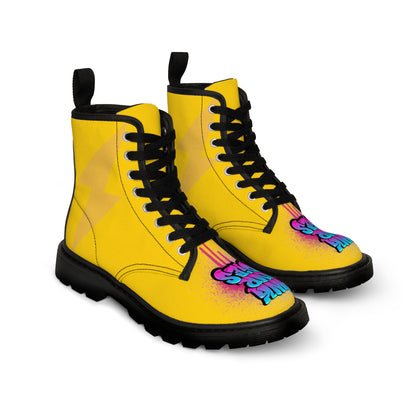 Punk NVR Dies Women's Canvas Boots