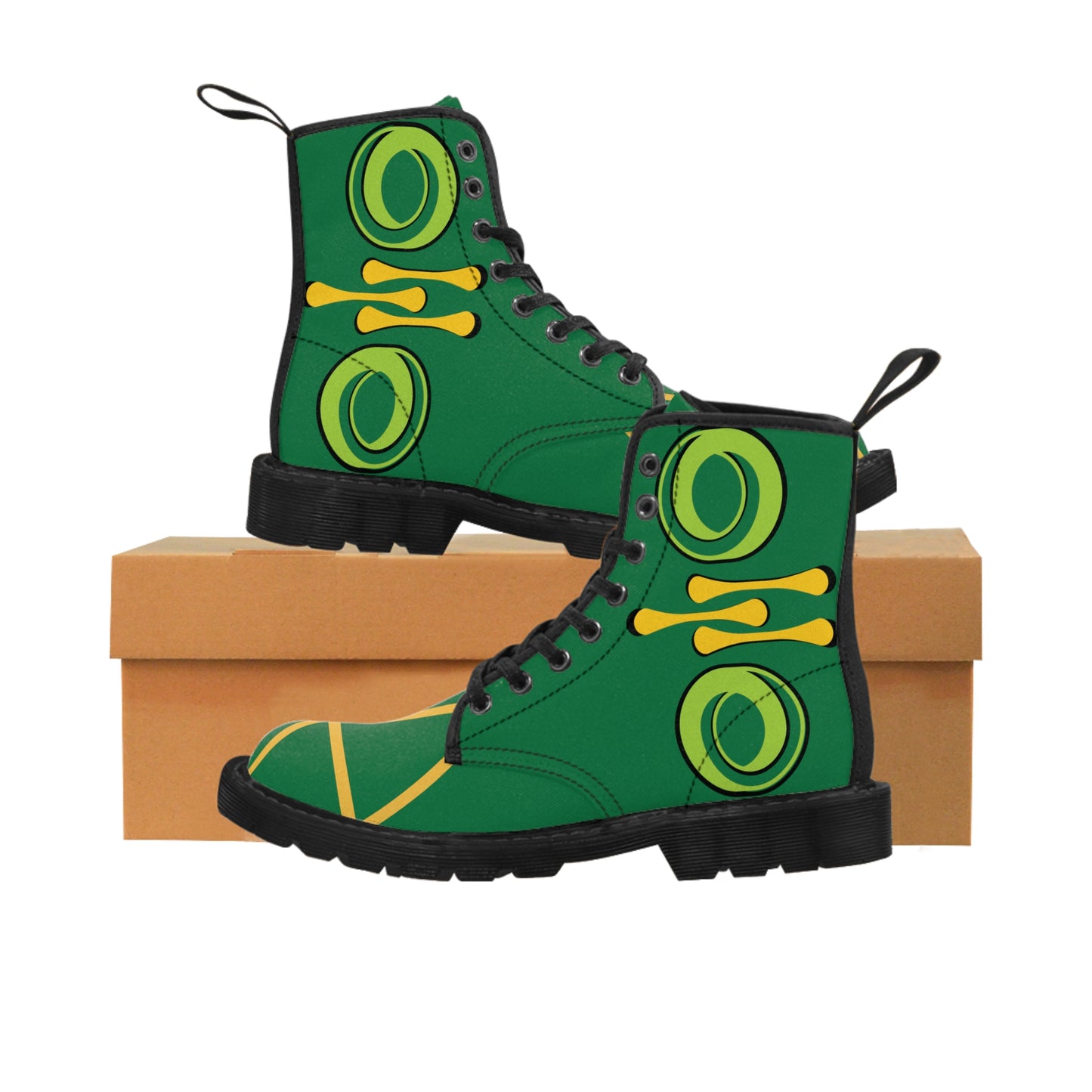 Green Scream Women's Canvas Boots