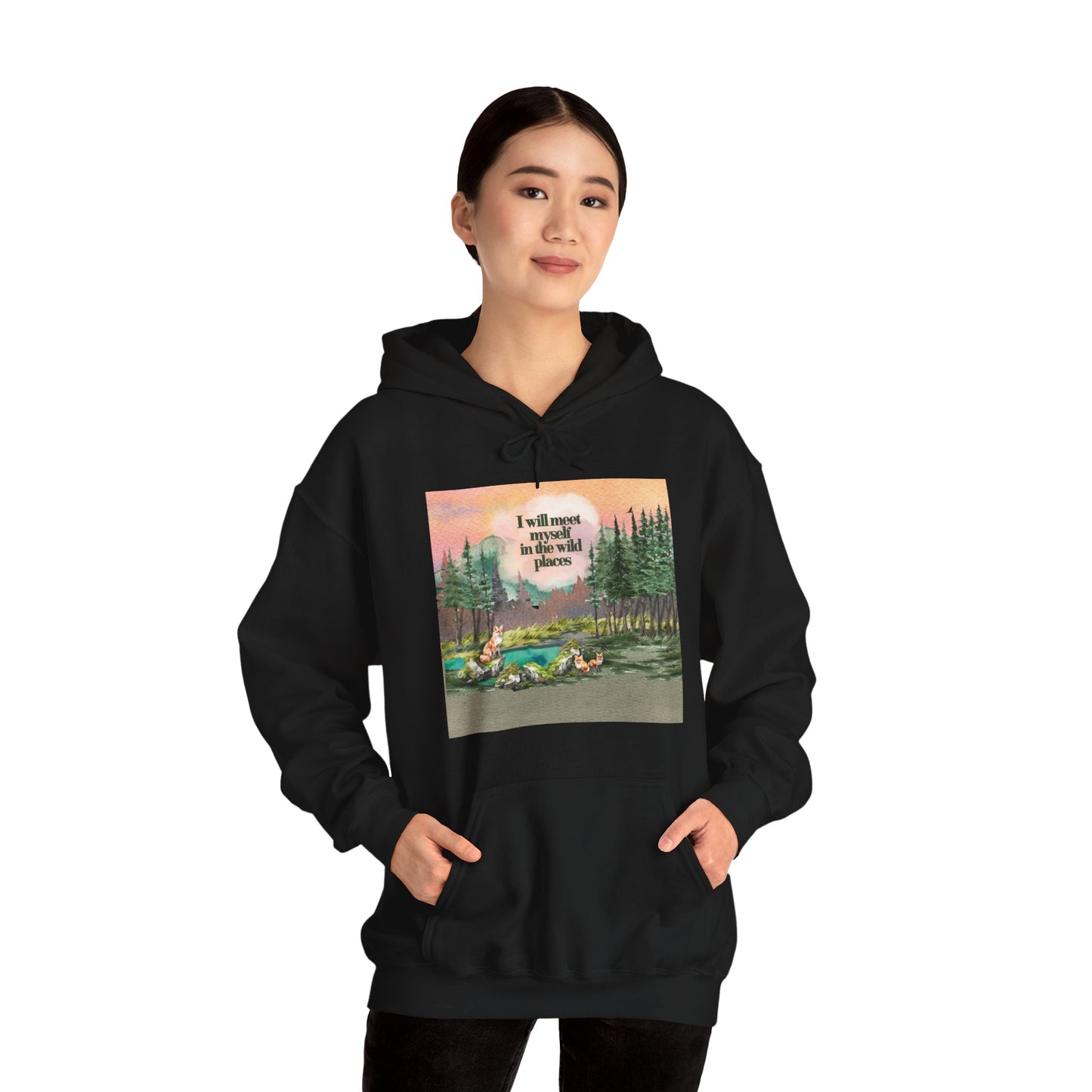 I Will Meet Myself in the Wild Places - Color Unisex Heavy Blend™ Hooded Sweatshirt