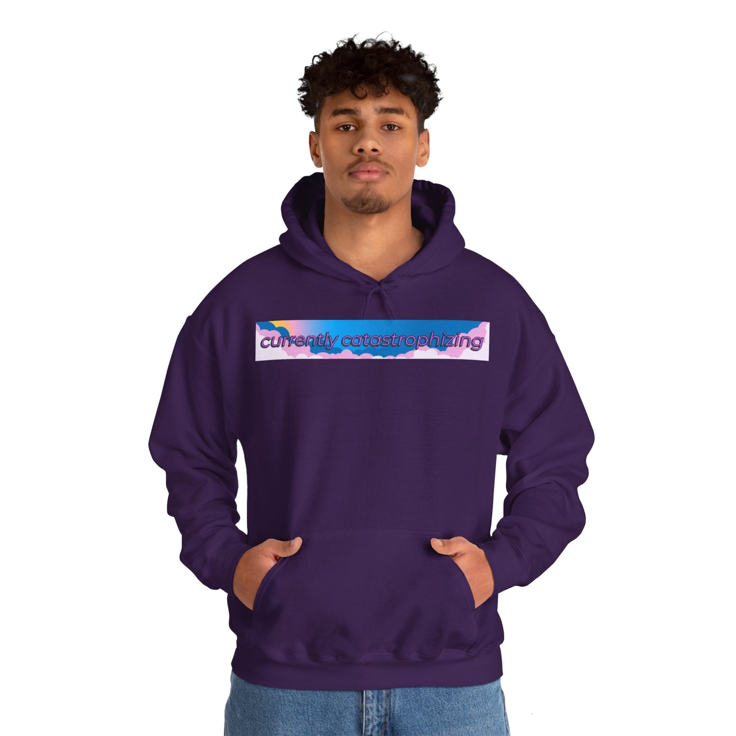 Currently Catastrophizing Unisex Heavy Blend™ Hooded Sweatshirt