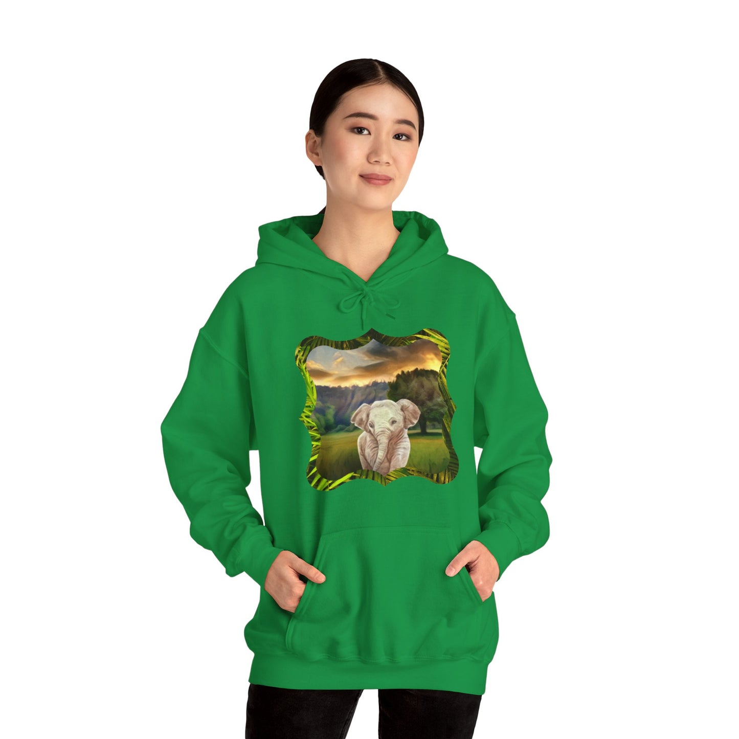 Why are baby elephants so cute, though? Unisex Heavy Blend™ Hooded Sweatshirt