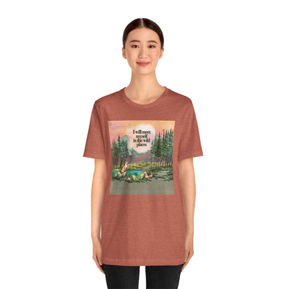 I Will Meet Myself In The Wild Places - Color Unisex Jersey Short Sleeve Tee