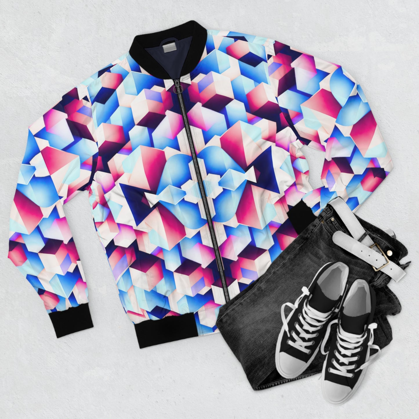 Cubist Men's Bomber Jacket (AOP)