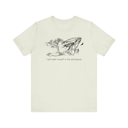 I will meet myself in the wild places - Climber Unisex Jersey Short Sleeve Tee