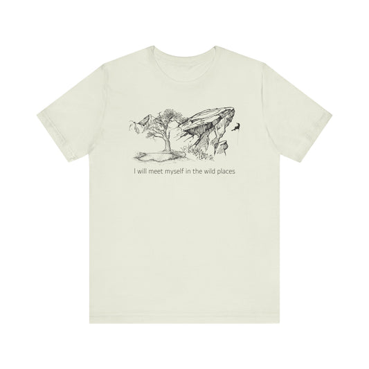 I will meet myself in the wild places - Climber Unisex Jersey Short Sleeve Tee