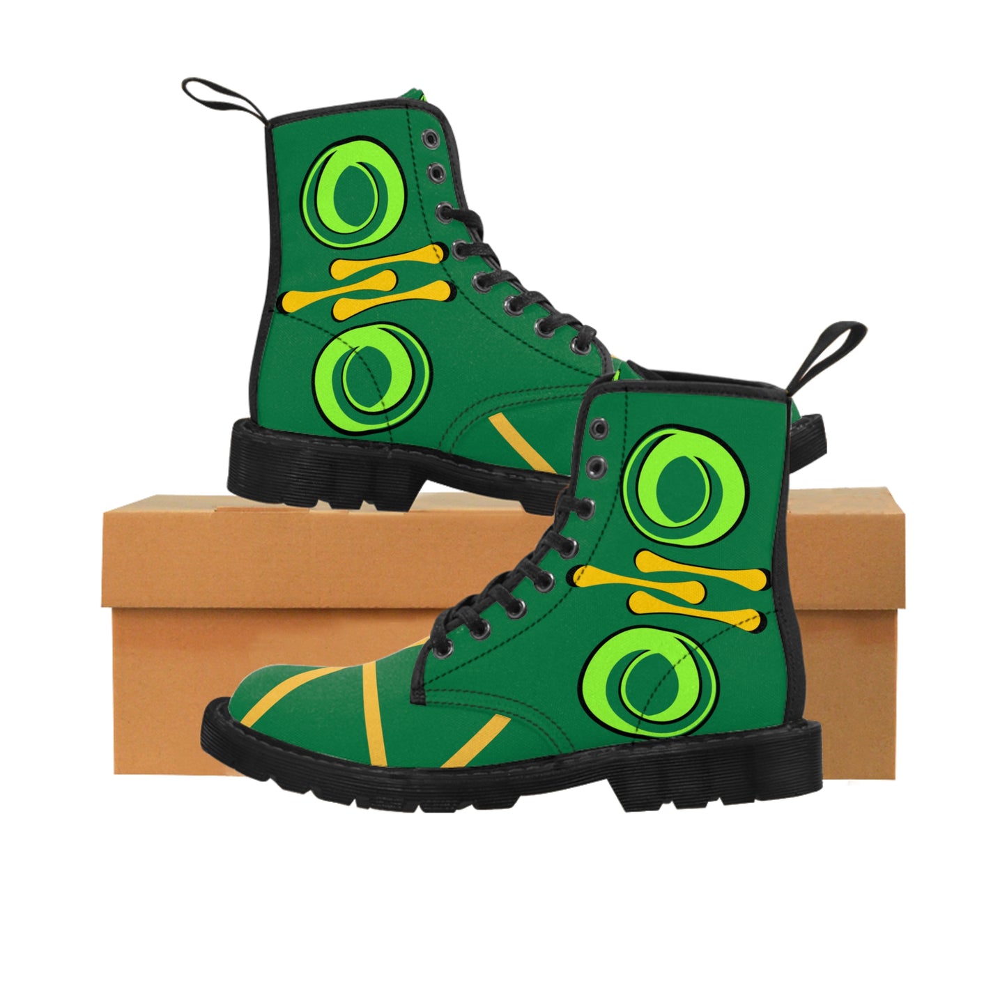 Green Scream Men's Canvas Boots