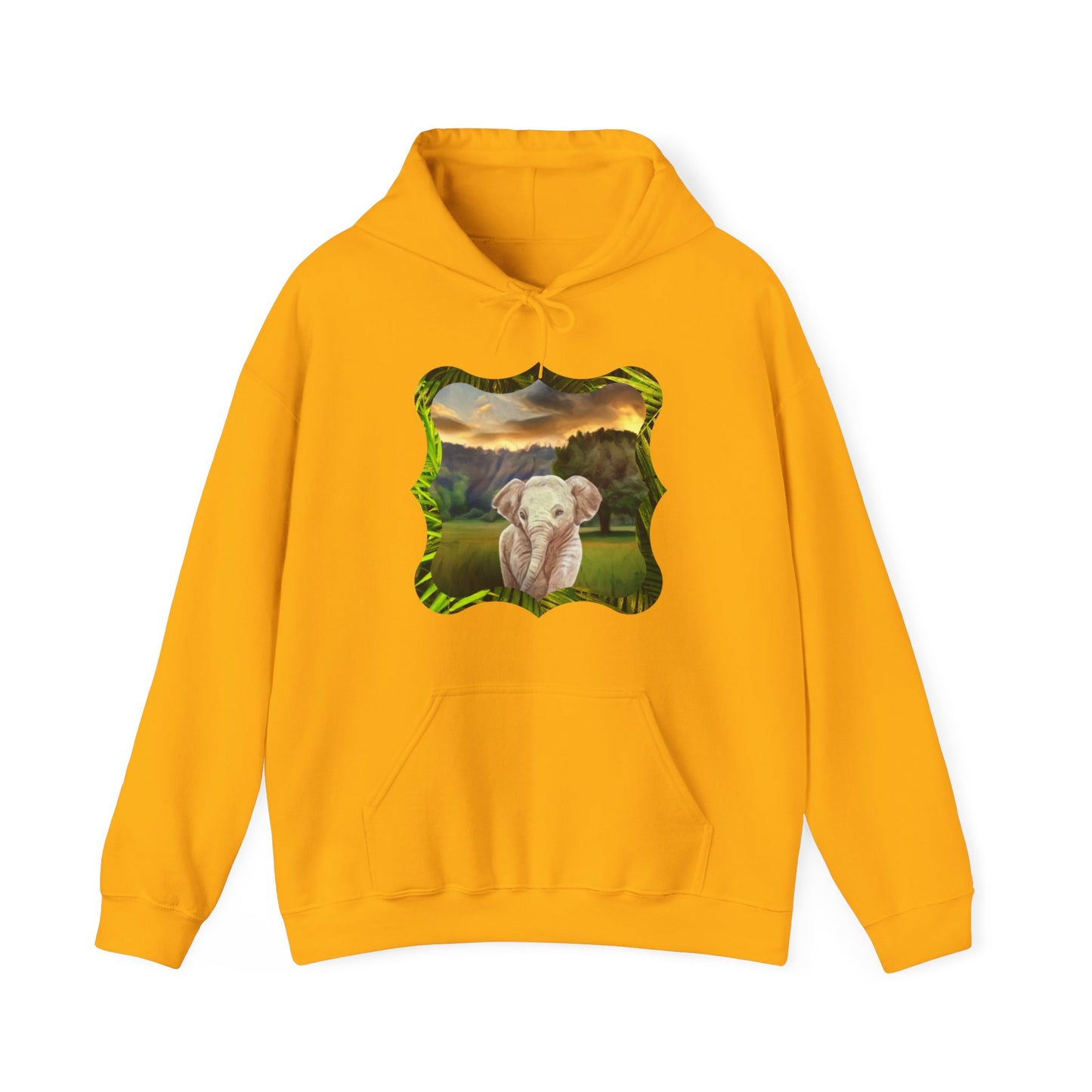 Why are baby elephants so cute, though? Unisex Heavy Blend™ Hooded Sweatshirt