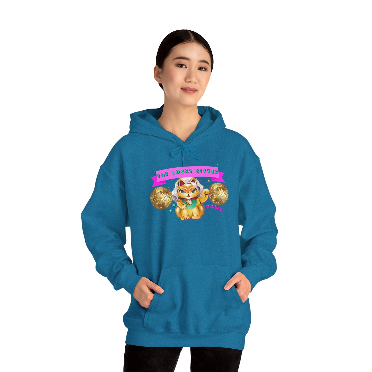 The Lucky Kitten Unisex Heavy Blend™ Hooded Sweatshirt