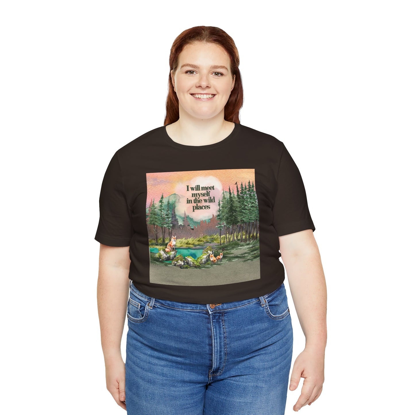 I Will Meet Myself In The Wild Places - Color Unisex Jersey Short Sleeve Tee