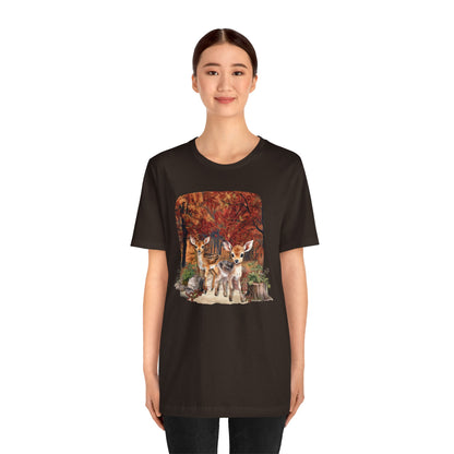 Autumn Fawns Unisex Jersey Short Sleeve Tee