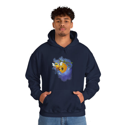 Super Cool Bee, Bro Unisex Heavy Blend™ Hooded Sweatshirt