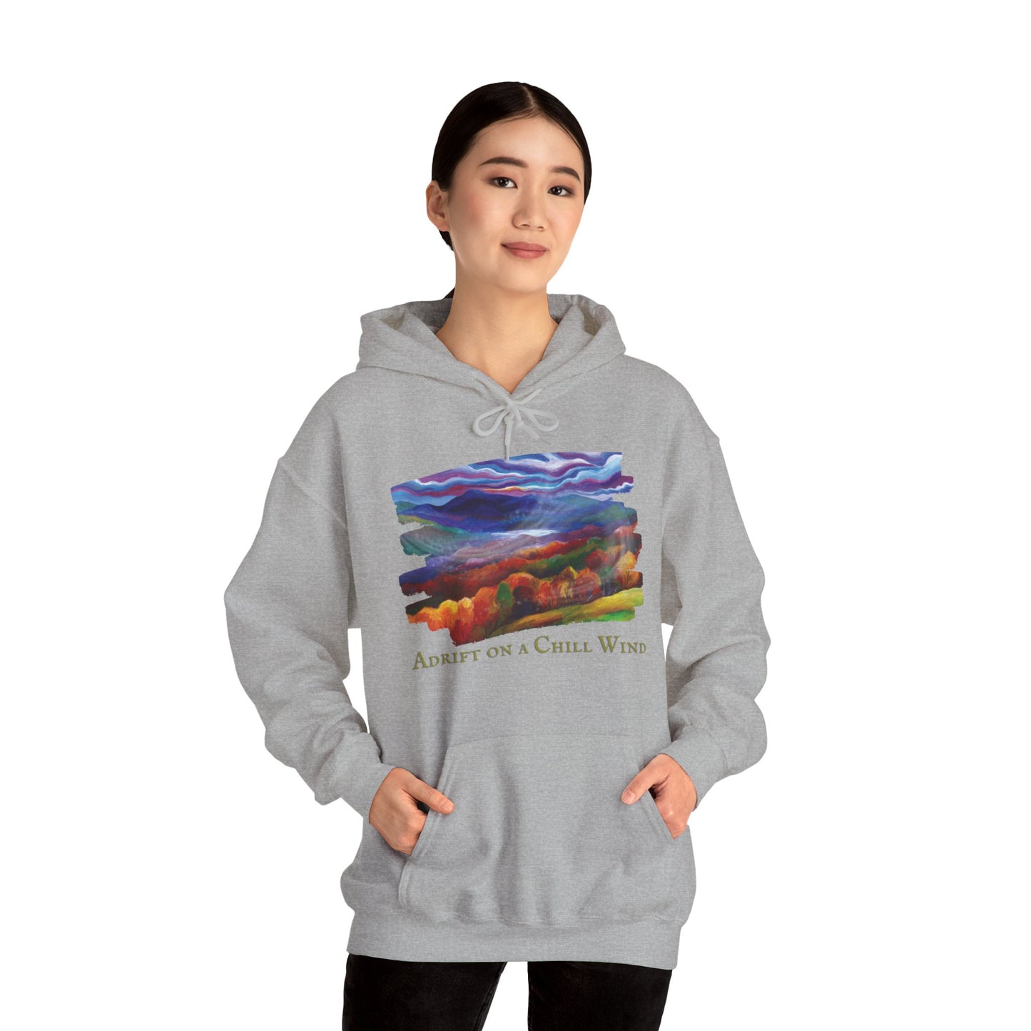 Adrift On A Chill Wind Unisex Heavy Blend™ Hooded Sweatshirt