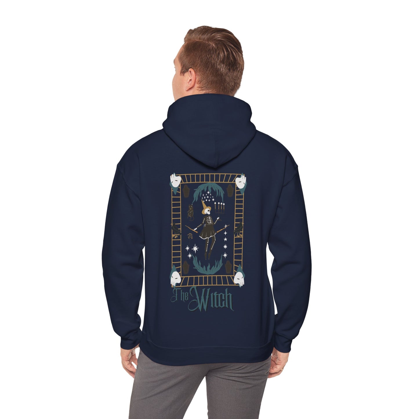 The Witch Tarot Style Unisex Heavy Blend™ Hooded Sweatshirt