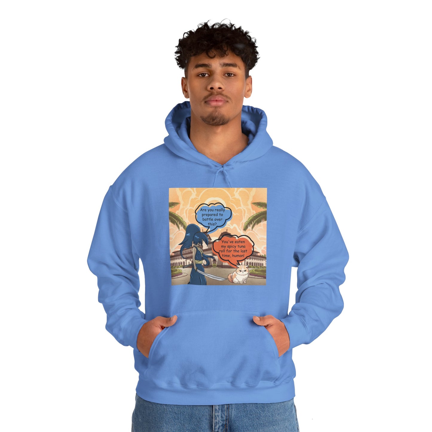 The Epic Spicy Tuna Roll Battle of 2023 Unisex Heavy Blend™ Hooded Sweatshirt