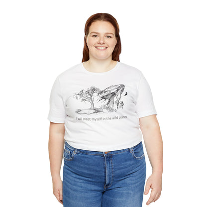 I will meet myself in the wild places - Climber Unisex Jersey Short Sleeve Tee