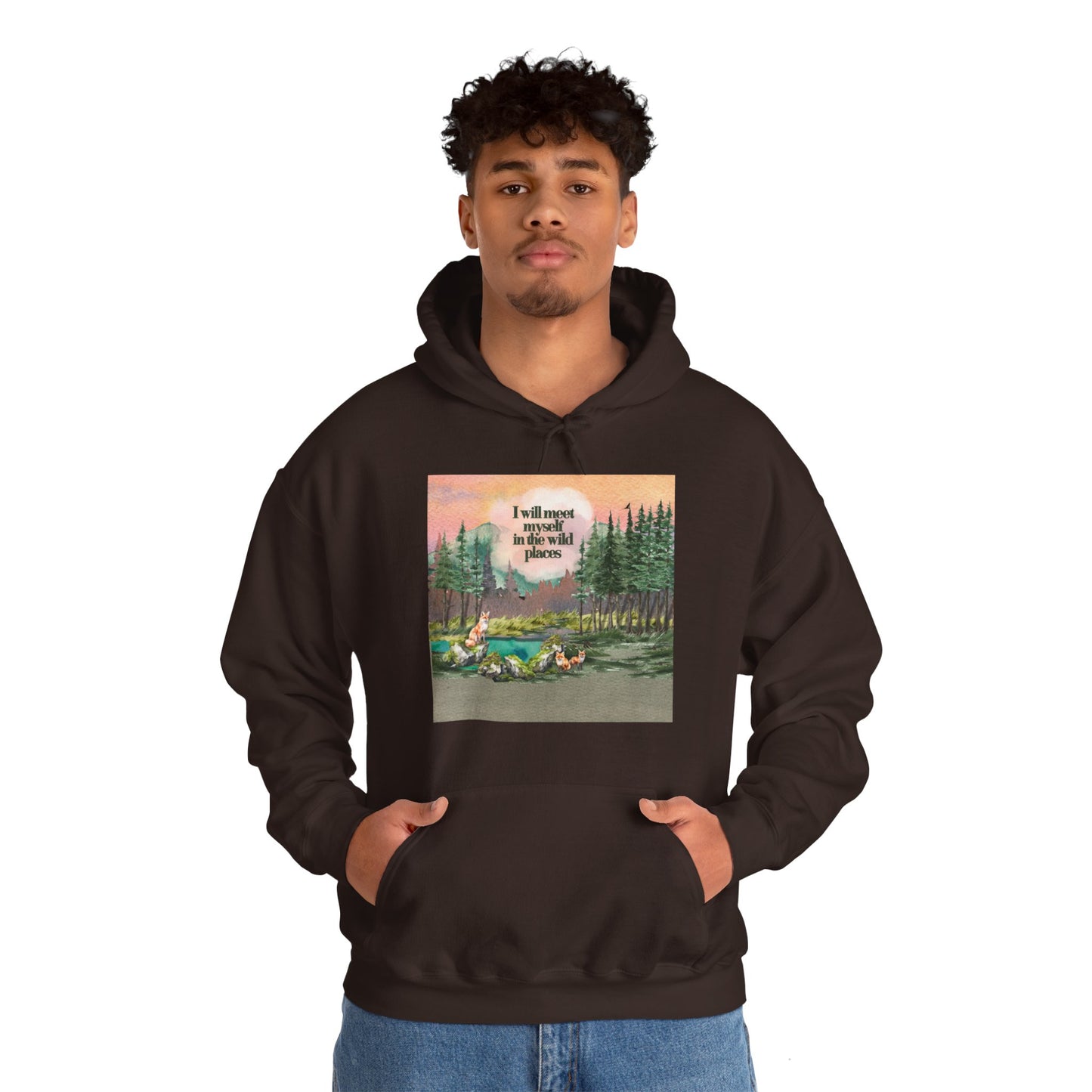 I Will Meet Myself in the Wild Places - Color Unisex Heavy Blend™ Hooded Sweatshirt