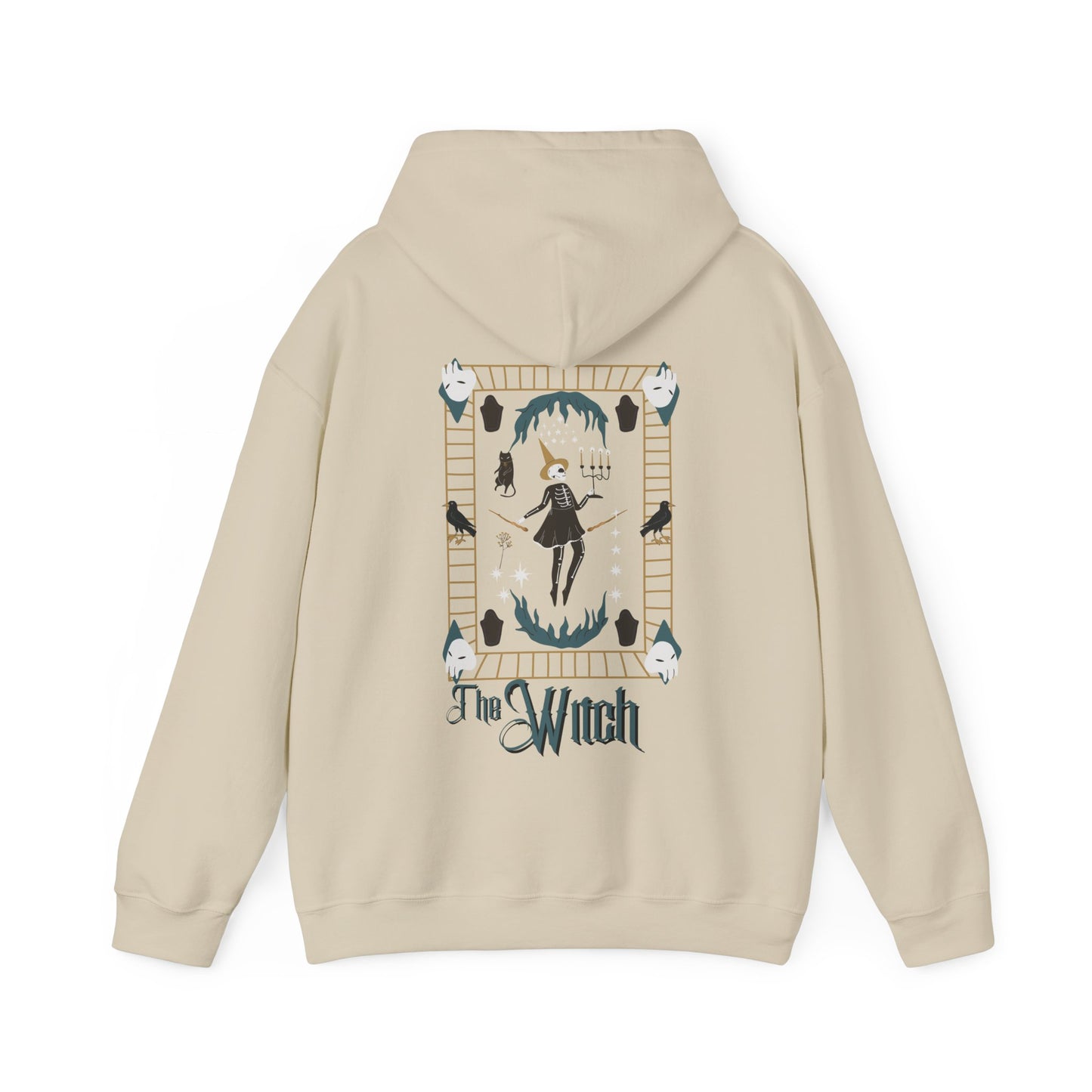 The Witch Tarot Style Unisex Heavy Blend™ Hooded Sweatshirt