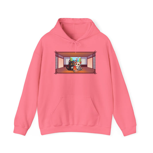 Anime Kitty Romance Unisex Heavy Blend™ Hooded Sweatshirt