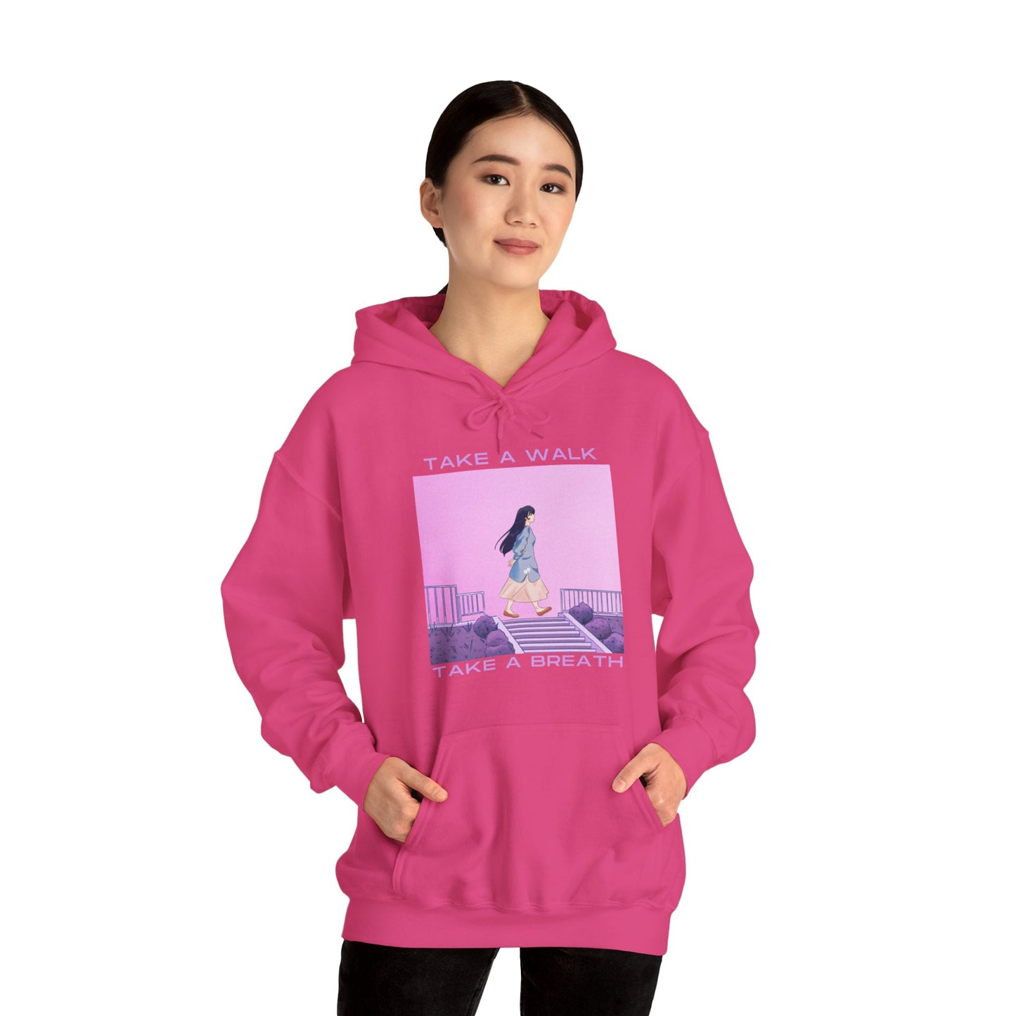 Take A Walk, Take A Breath Unisex Heavy Blend™ Hooded Sweatshirt