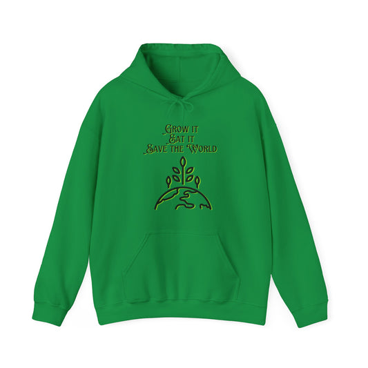 Grow it, Eat it, Save the World Unisex Heavy Blend™ Hooded Sweatshirt