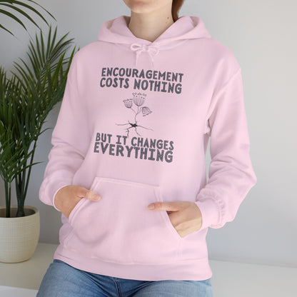 Encouragement Costs Nothing, But It Changes Everything Unisex Heavy Blend™ Hooded Sweatshirt