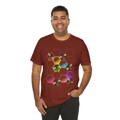 Disco Bees Unisex Jersey Short Sleeve Tee