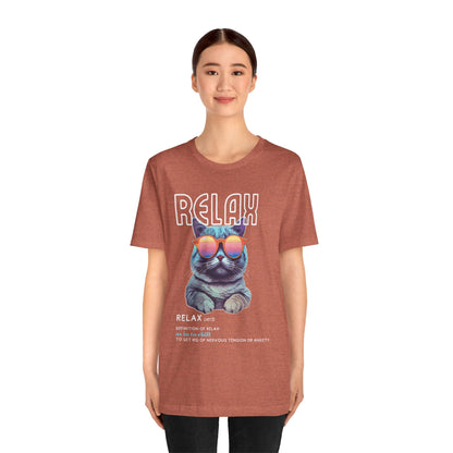 Kitty Says Relax Unisex Jersey Short Sleeve Tee