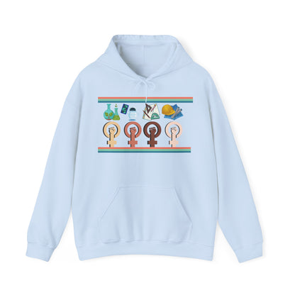 Girls are STEM Unisex Heavy Blend™ Hooded Sweatshirt