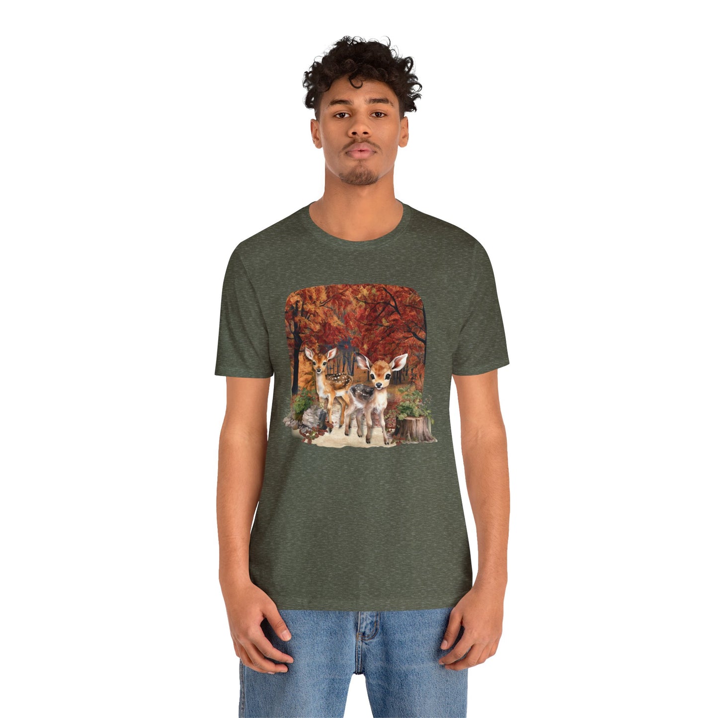 Autumn Fawns Unisex Jersey Short Sleeve Tee