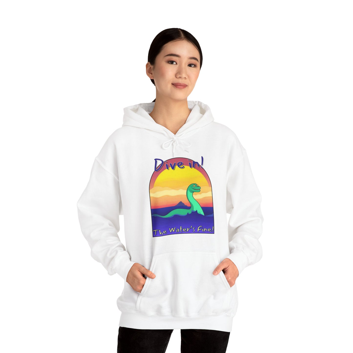 Dive In! Unisex Heavy Blend™ Hooded Sweatshirt