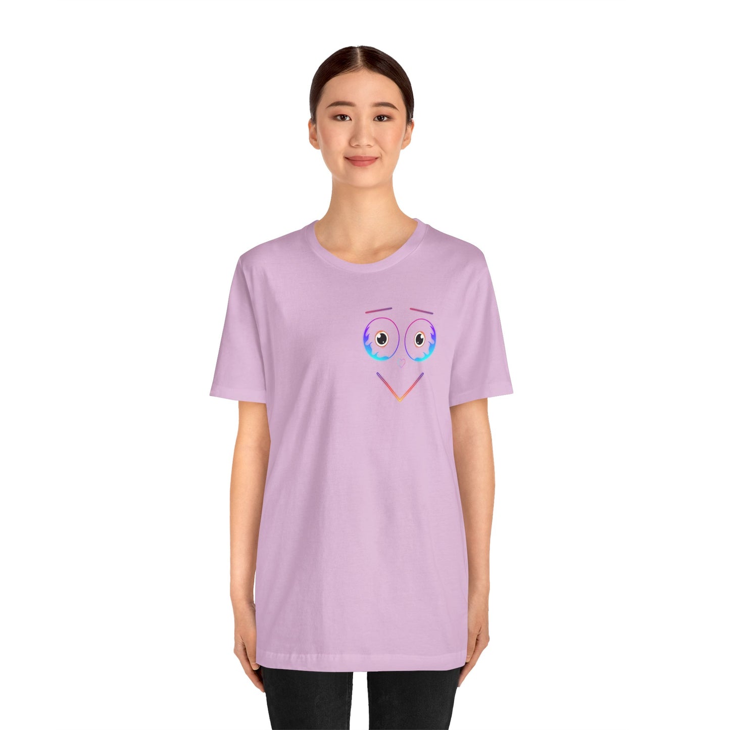 Neon Happy Face Unisex Jersey Short Sleeve Tee