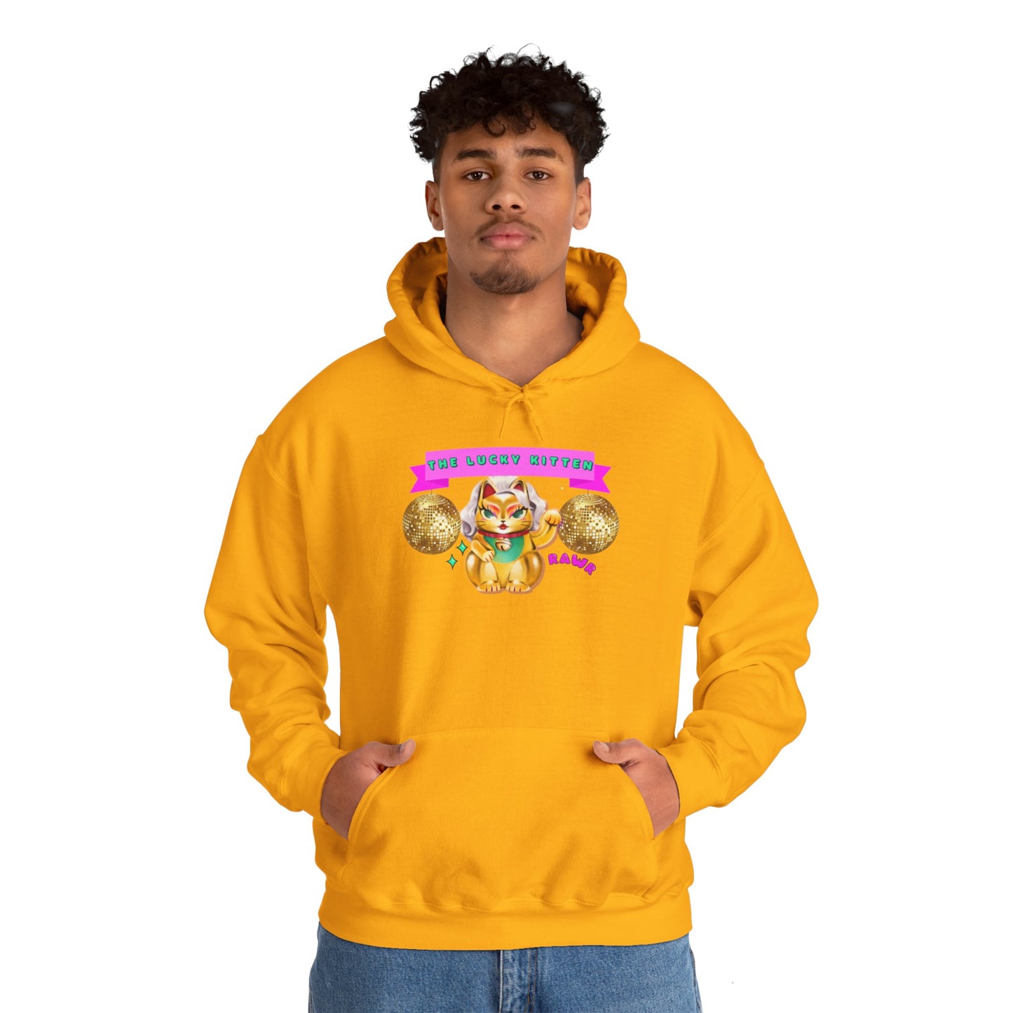 The Lucky Kitten Unisex Heavy Blend™ Hooded Sweatshirt