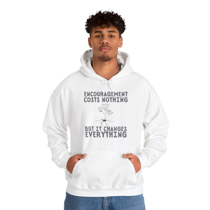 Encouragement Costs Nothing, But It Changes Everything Unisex Heavy Blend™ Hooded Sweatshirt