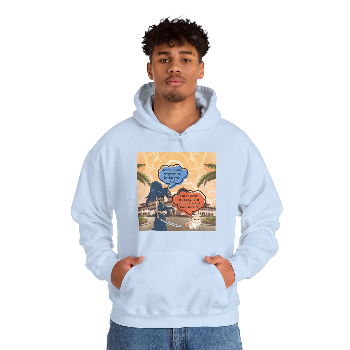 The Epic Spicy Tuna Roll Battle of 2023 Unisex Heavy Blend™ Hooded Sweatshirt