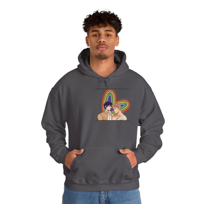 Anime Boy Love Pride Unisex Heavy Blend™ Hooded Sweatshirt