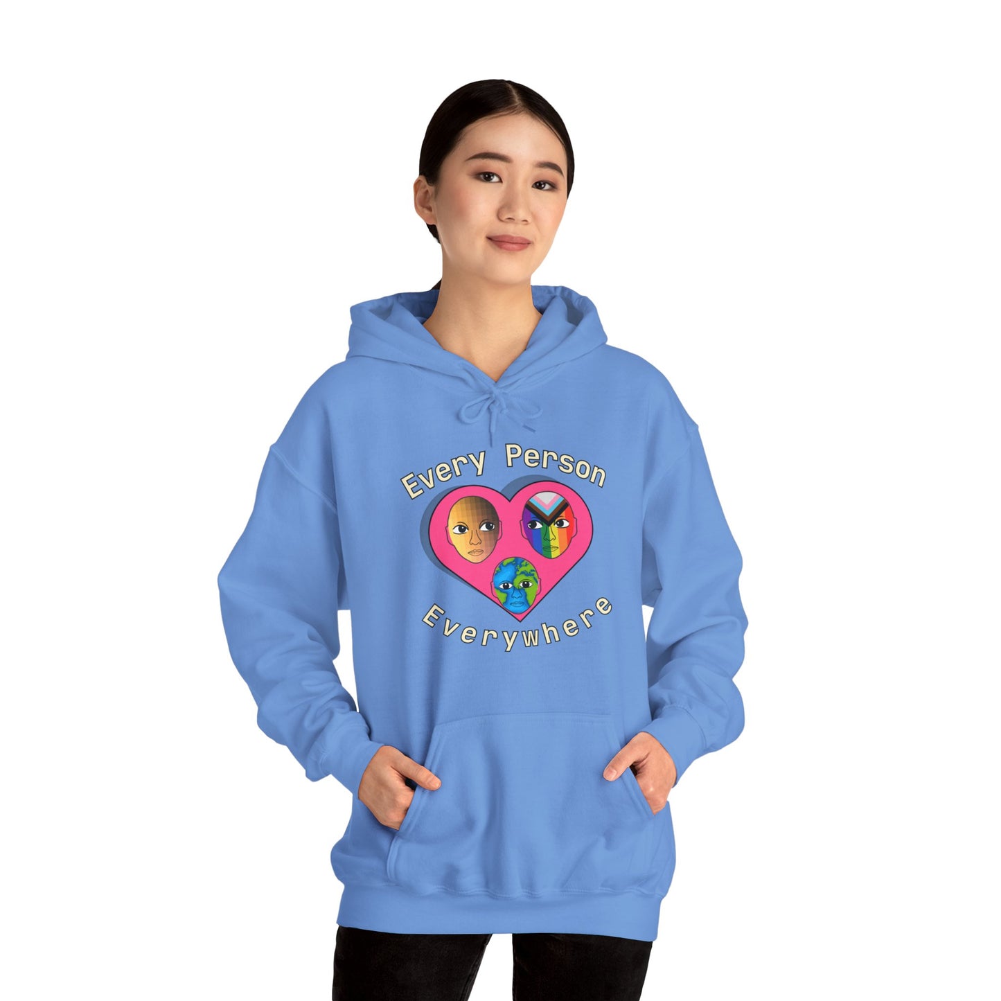 Every Person, Everywhere! Unisex Heavy Blend™ Hooded Sweatshirt