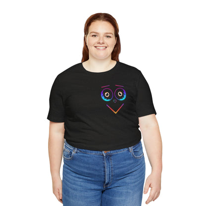 Neon Happy Face Unisex Jersey Short Sleeve Tee