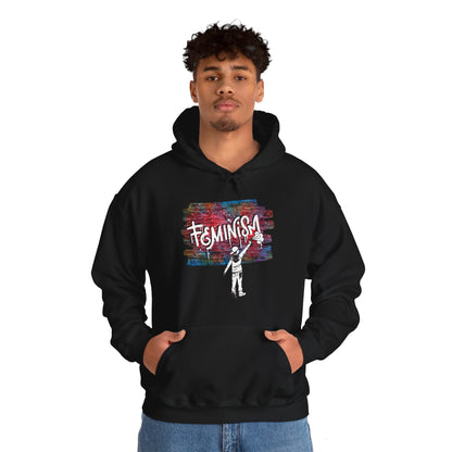 Street Art Feminism Unisex Heavy Blend™ Hooded Sweatshirt