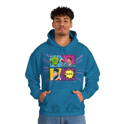 Nope 1 - Pop Art Unisex Heavy Blend™ Hooded Sweatshirt