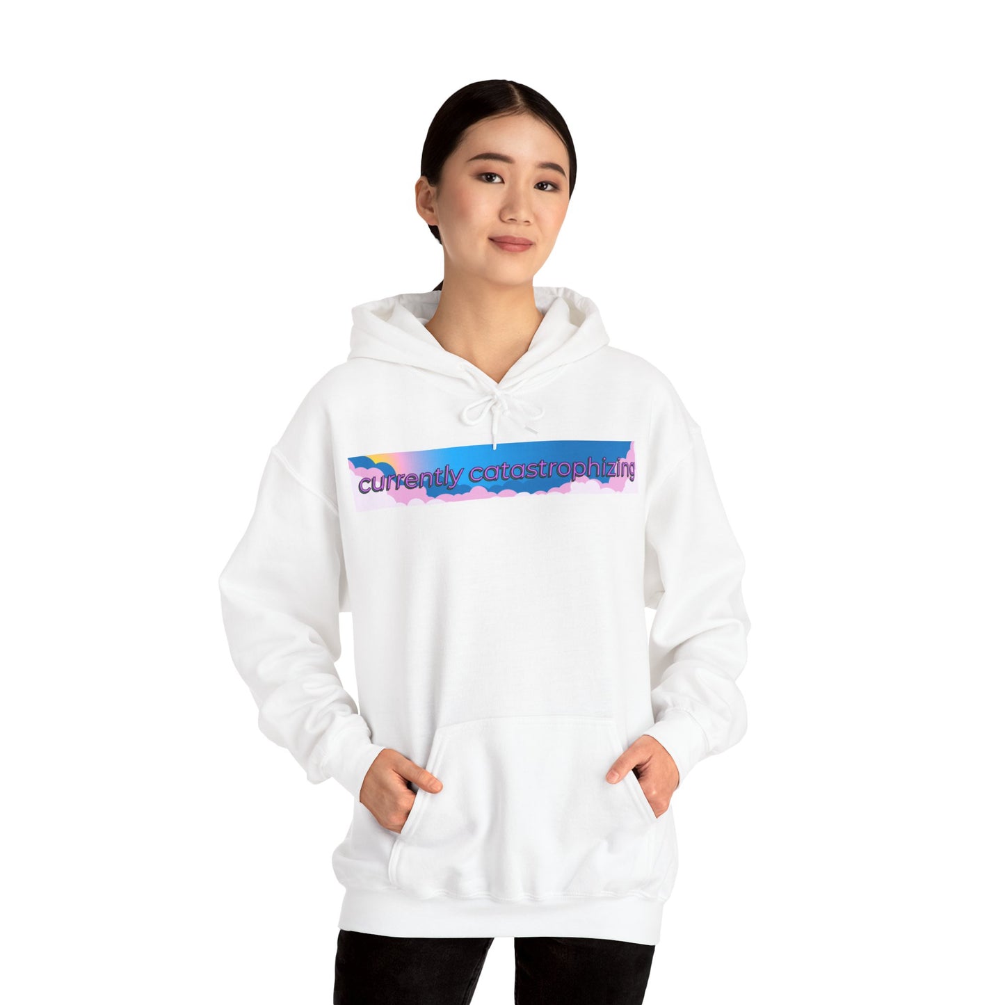 Currently Catastrophizing Unisex Heavy Blend™ Hooded Sweatshirt