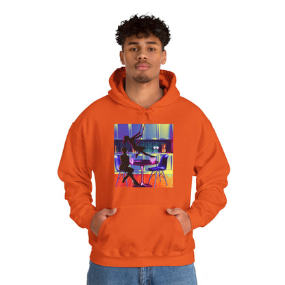 Sythwave A Coffee & A Swing Unisex Heavy Blend™ Hooded Sweatshirt