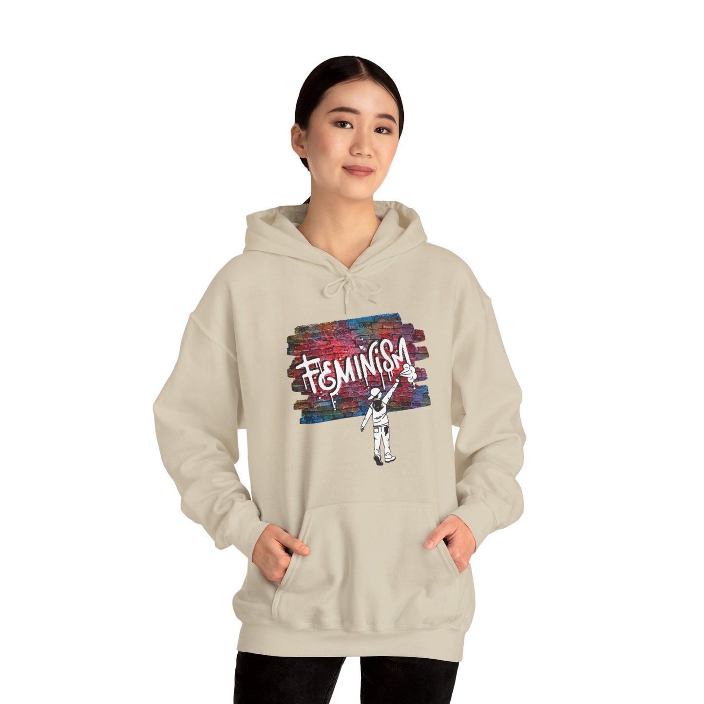 Street Art Feminism Unisex Heavy Blend™ Hooded Sweatshirt