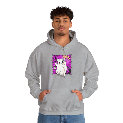 Boo Kitty Unisex Heavy Blend™ Hooded Sweatshirt