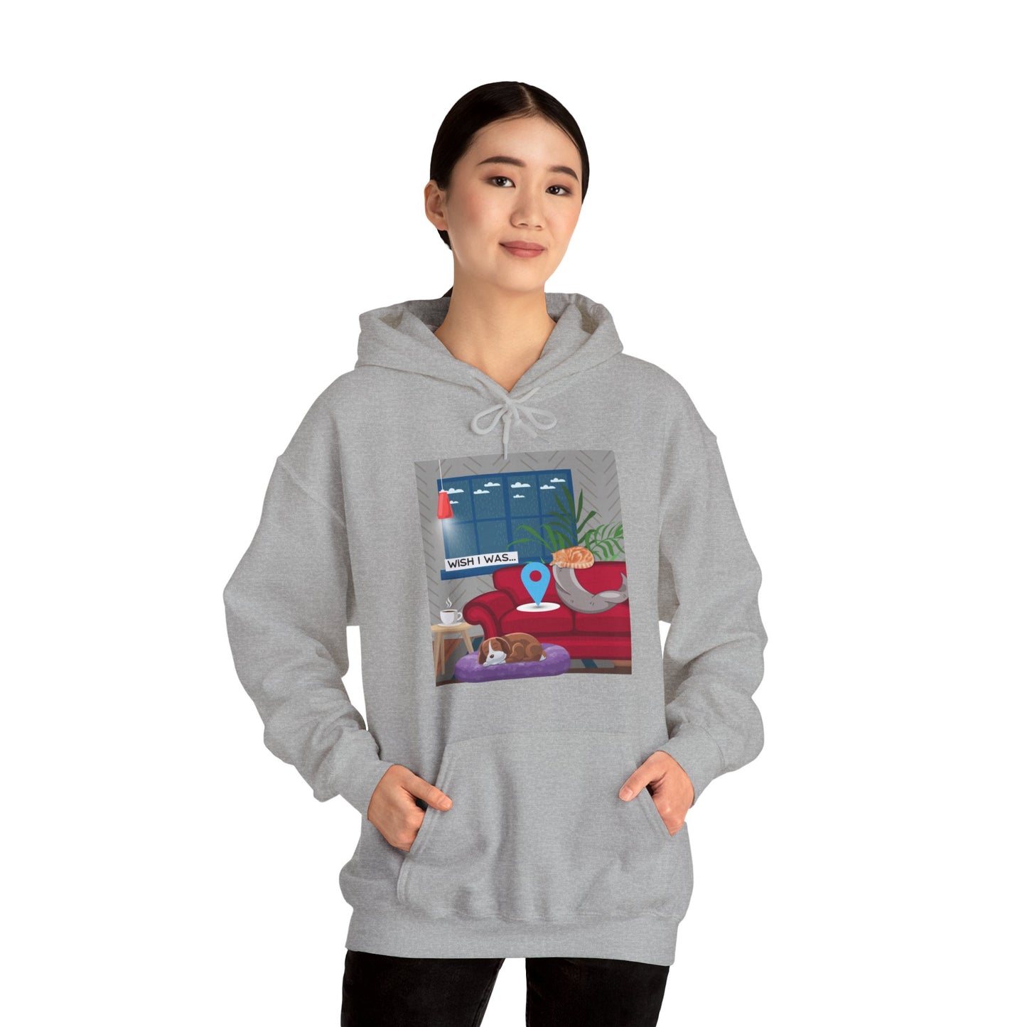 Wish I Was...Unisex Heavy Blend™ Hooded Sweatshirt