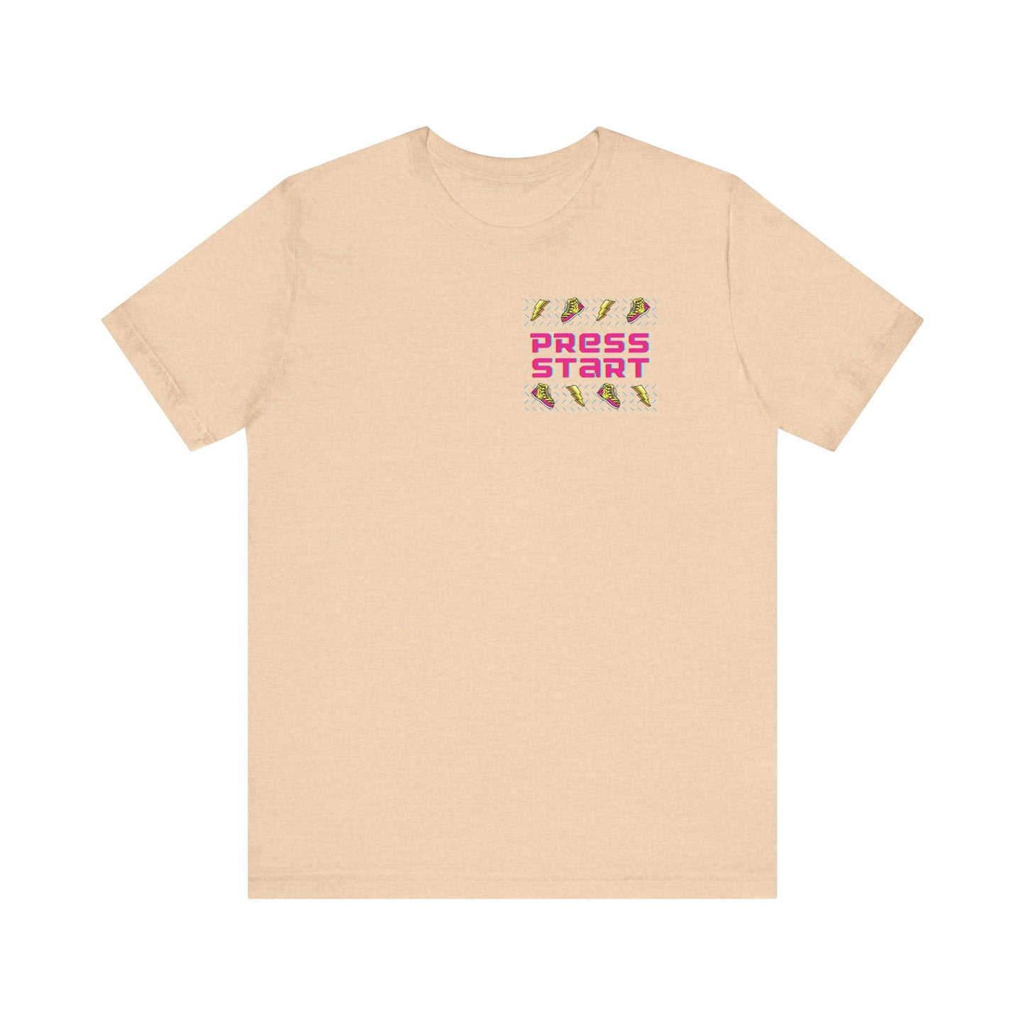 Press Start Unisex Jersey Short Sleeve Tee